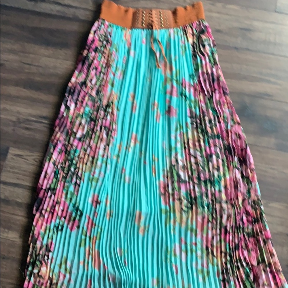 Blue maxi skirt